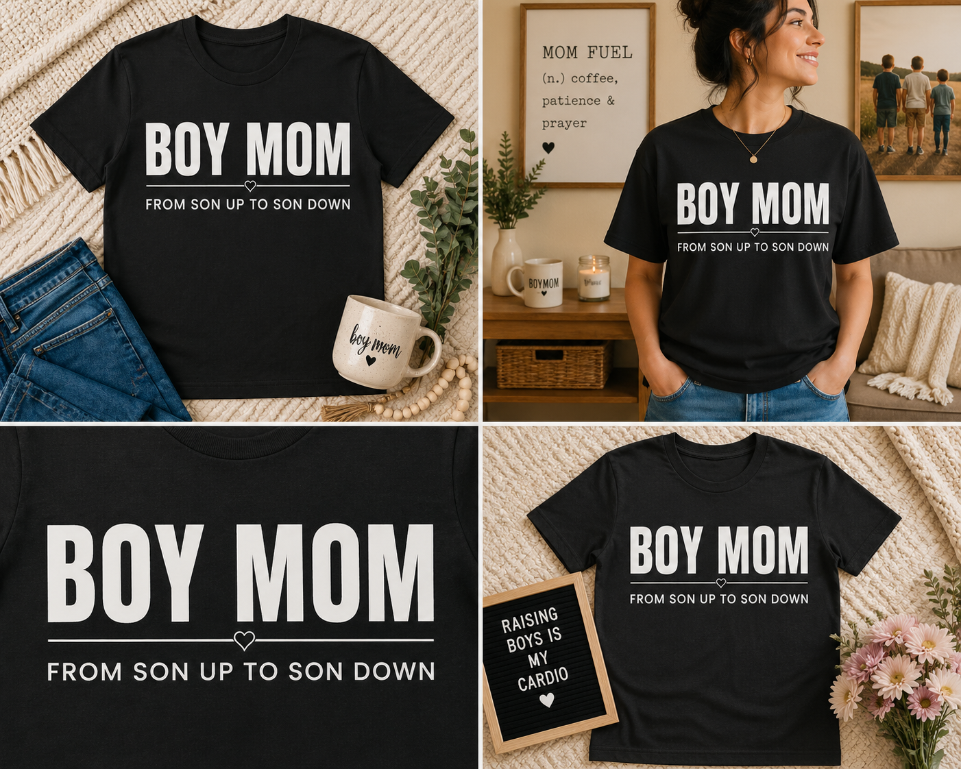 Boy Mom Life: From Son Up to Son Down Tee