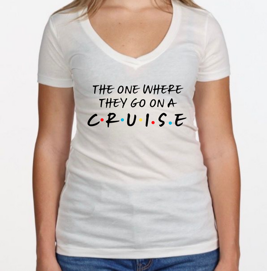 The One Where They Go On A Cruise - Women's V-Neck