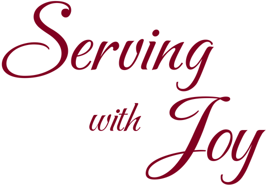 Serving with Joy Arch Backdrop