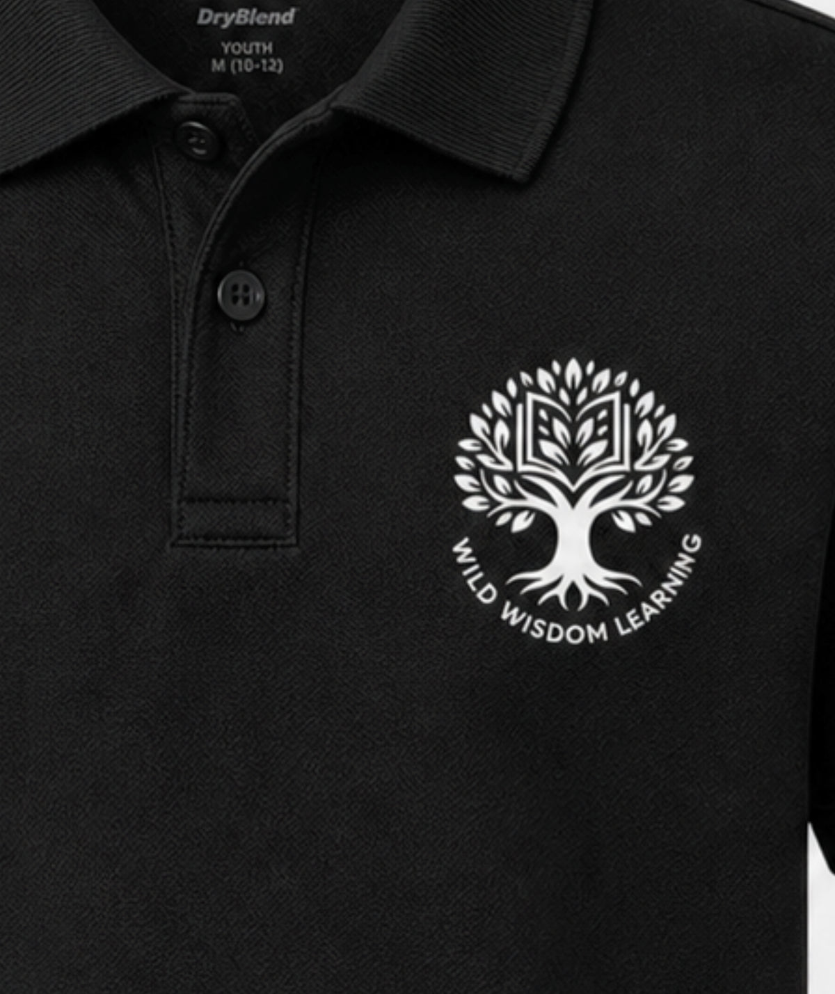 Custom Wild Wisdom Learning Youth Polo