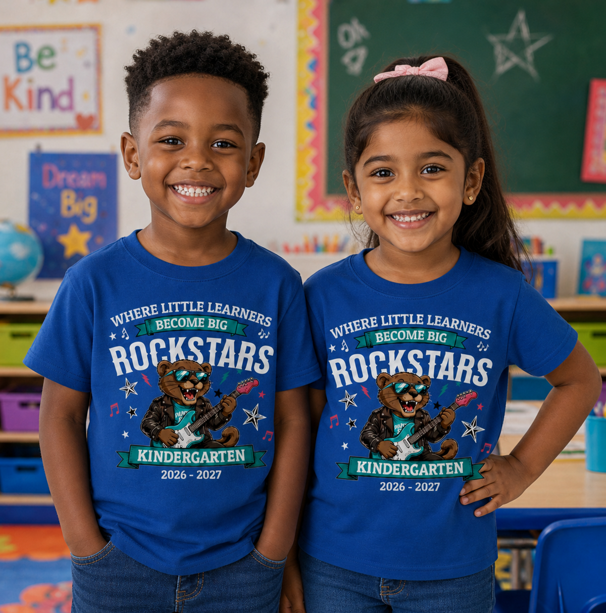 Mrs. Higgins'  Blue  Kindergarten Class Shirts